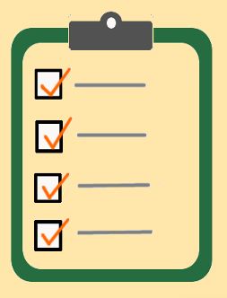 Checklist with green border