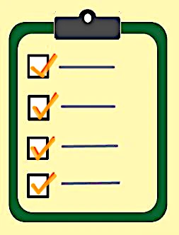 Checklist with green border