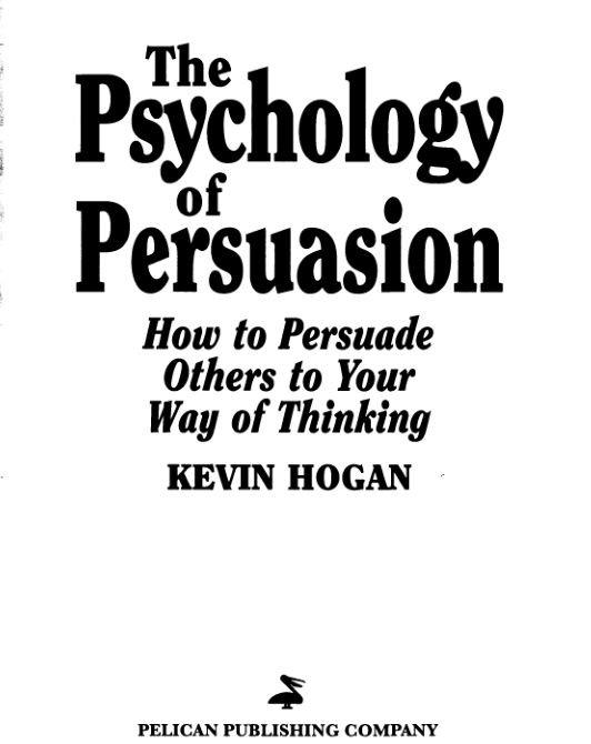 the Psychology of Persuasion book cover